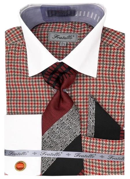 Blazing Red Tartan Shirt Set Bloke's Best Look Blimey Spot On
